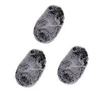 Toyvian 3pcs Artificial Wool Microphone Cover Windproof Windscreen for Videomic Pro Compatible Xlr Microphone for Outdoor Recording