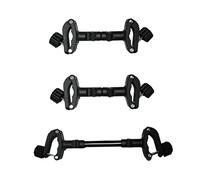 Toyvian 3pcs Baby Stroller Connectors Adjustable Twin Pram Adaptor with Anti Rust Iron and Plastic Material Links Two Single Strollers for Outdoor Use