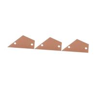 Toyvian 3pcs Bass Guitar Fret Leveling Ruler Guitar String Action Gauge Tool Ruler Rocker Leveling