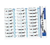 Toyvian 3pcs Bass Recorder Chord Chart for Practice Diagram for Beginners for Learning Music and Mastering Chords Suitable for Flute Players and Clarinetists