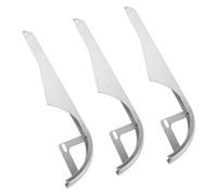 Toyvian 3pcs Bicycle Chain Guard Chain Cover with Splash Protection Sl esign Silver Metal High Strength Plastic for Everyday Cycling