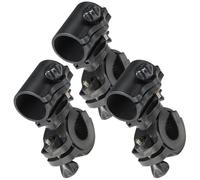 Toyvian 3Pcs Bike Flashlight Holder Durable Cycling Lamp Stand Clip for Easy Mounting Handlebar Lightweight Design Convenient and Practical Bike Accessory