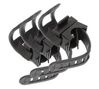Toyvian 3Pcs Bike Flashlight Holders Durable Torch Stand Clips for Mountain Bikes High Stability Bike Flashlight Mount Convenient Cycling Light Rack Black