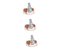 Toyvian 3pcs Bk Split Shaft Guitar Pots Potentiometer Volume Potentiometer for Electric Guitars Electronic Components