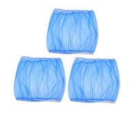 Toyvian 3pcs Blue Mesh Bird Cage Cover Net with Dustproof Skirt Breathable Birdcage Protector for Budgie Parakeet Macaw Enhanced Ventilation and Clear Visibility Guard