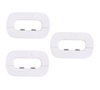 Toyvian 3pcs Boy Girl for Refrigerator Pinch Protective Lock Easy One-Hand No Tools Required White