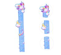 Toyvian 3pcs Boy Girl Height Measuring Sticker Decorative Wall Decal for Nursery Bedroom Playroom Cartoon Animal Design Growth Chart for Boy Girl Easy to Apply Remove for Boy Girl Spaces