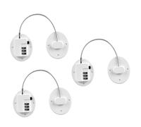 Toyvian 3pcs Boy Girl Safe Refrigerator Lock Childproof Keyless Digital Combination Lock for Fridge Cabinet for Boys and Girls and Adults for Home Safety