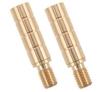 Toyvian 3pcs Brass Pool Cue Replacement Screws with Precision Screw Interface and Secure Joint Structure for Improved Cue Balance and Seamless Extension in Professional Snooker