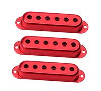 Toyvian 3pcs Capped Pickup Covers for Electric Guitar Metal Pickup Protection Covers Impact Resistant for Coil for Guitar Accessories