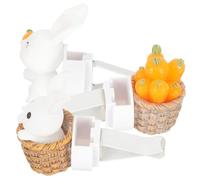 Toyvian 3pcs Car Vent Clip Air Freshener with Bunny Shape Resin Material Creative and Lovely Design for Decorating the Car Interior Fragrance with Wind