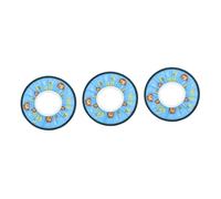 Toyvian 3pcs Cartoon Shower Hat Boys and Girls Bathing Haircut Hat Protective Hair Wash Shield for Newborns