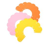 Toyvian 3Pcs Cat Collars after Surgery EVA Soft Sunflower Neck Cone Protective Pet Collar for Cats and Kittens, Anti-Bite Lick Prevention Neck Circle, Medium (Yellow, Pink, Orange)