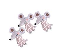 Toyvian 3pcs Cat Plush Mouse Interactive Catnip Teaser Durable Big Ear Design Engaging Plush Mouse for Kittens Safe Practical Cat Playing Props
