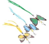 Toyvian 3pcs Cat Refills Teaser Cat Replacements Pp Material Not Easy to Break Interactive