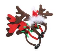 Toyvian 3pcs Christmas Dog Antler Headbands Lightweight Hair Clasps for Pets Festive Elk Antlers Holiday Accessories for Dogs for Christmas Parties Cosplay Events