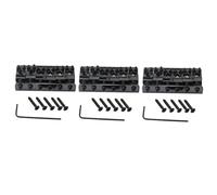Toyvian 3pcs Chrome Electric Guitar Fixed Hardtail Bridge Guitar Tailpiece Bass Bridge Screws Vintage Style String