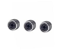Toyvian 3pcs Chrome O-ring Guitar Volume Tone Control Knobs Metal Cap for Electric Guitar Bass Parts Accessory Gd111