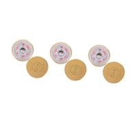 Toyvian 3pcs Classical Compass with Lid Portable Vintage Taoist Compass Multi Use Round Design for Camping Outdoor Activities Accurate Readings with Protective Cover for Travel