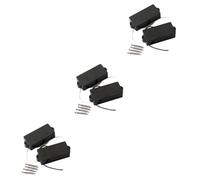 Toyvian 3pcs Closed Type String Pickup for Electric Bass Guitar Black Enhanced Sustain Distortion Replacement for Bass Accessories