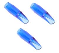 Toyvian 3pcs Colorful Alto Saxophone Mouthpiece Crystal Design for Enhanced Tone and Performance for Beginners and Professionals