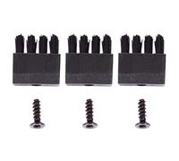 Toyvian 3pcs Compound Bow Arrow Rest Bristle Kit Black Plastic Arrow Rest Brush with Smooth Surface Versatility for Archers