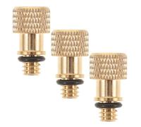 Toyvian 3pcs Copper Presta to Adapter Needles for Air Pump Adapters Efficient Inflation Portable Bike Pump Accessories Golden Colour for Tire Maintenance