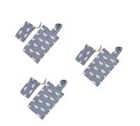 Toyvian 3pcs Cotton Breastfeeding Cover Nursing Shawl Feeding Cover for Outdoor Use Cloud Storage Bag