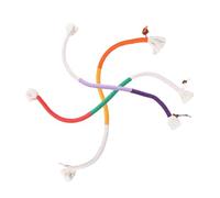 Toyvian 3pcs Cotton Rope Cat Toys with Silvervine Interactive Chew Toy for Indoor Cats Encourages Play Keeps Active for Reducing Anxiety Portable Fun