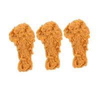 Toyvian 3pcs Decorative Drumstick Models Realistic Simulation Food Decor for Home and Shop Window Displays for Photography Props and Fun Accessories