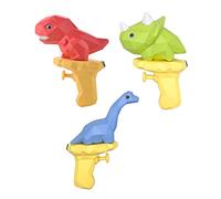 Toyvian 3pcs Dinosaur Water Shooter Set Fun Summer Water Play for Includes Brachiosaurus Triceratops and Tyrannosaurus for Beach and Outdoor Activities