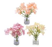 Toyvian 3pcs Dollhouse Miniature Vase Micro Landscape Flower Decor for DIY Projects Authentic Miniature Accessories for Creative Play and Versatile Decoration in Dollhouses