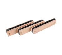 Toyvian 3pcs Double Row Wooden Musical Instrument for DIY Assembly for Creative Music Learning and Parental Interaction