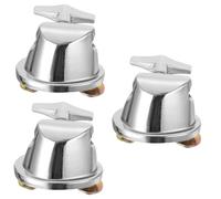 Toyvian 3pcs Drum Mount Bracket Tom Leg Base for Drum Set Sturdy Silver-plated Iron Clamp Easy Installation Replacement for Floor Tom Legs Enhances Sound Quality and Performance