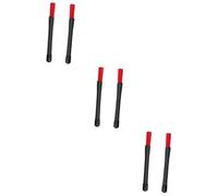 Toyvian 3pcs Drumstick for Percussion Instrument Red Jazz Tip Skid Design for Performance Drumming Sessions