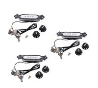 Toyvian 3pcs Electric Cigar Box Guitar Soundhole Pickup Volume Tone Control Knob for Guitar String