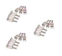 Toyvian 3pcs Electric Guitar Replacement Parts Tremolo Trem Bridge Saddles Narrow Spacing Chrome Material