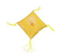 Toyvian 3pcs Embroidery Patterns Singing Bowl Bottom Mat Decorative Bowl Cushion for Buddhist Supplies Sound Mat Craft for Meditation