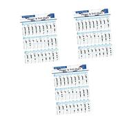 Toyvian 3pcs Flute Chord Chart for Beginner Practicing Supplies Portable Fingering Guide Coated Paper for Music Lessons