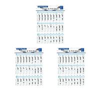 Toyvian 3pcs Flute Chord Chart for Beginner Students Clarinet Training Guide Vertical Flute Chart for Practice Chord Poster for Boys and Girls Recorder for Musical Instrument Learning