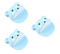 Toyvian 3pcs Furniture Tip Kit Safety Cabinet Locks Cartoon Bear Proofing Anchors Secure Wall Mounting for Boys and Girls Safety