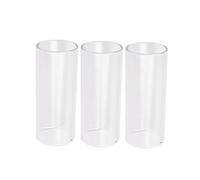 Toyvian 3pcs Glass Guitar Slides Medium Bottleneck Acoustic Guitar Slider Style Fretboard Slide for
