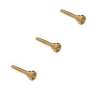 Toyvian 3pcs Gold Horn Mouthpiece Trumpet Replacement Trumpet Accessories for King