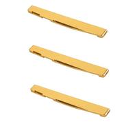 Toyvian 3pcs Guitar Bridge Brass Saddle Acoustic Guitar Accessory Tone Improvement Brass Plated