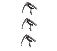 Toyvian 3pcs Guitar Capo Clip Tuner for Acoustic and Electric Guitars Ukulele Banjo Black String Capo Accurate Tuning Easy to Use for Musicians