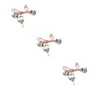 Toyvian 3pcs Guitar Wiring Harness Kit Potentiometer Knobs Toggle Switches Volume Tone Pots for Electric Guitars