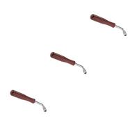 Toyvian 3pcs Guzheng Piano Tuning Hammer Tuning Wrench Hardwood Lever Quadrilateral Tip Mute Function Drawstring Bag