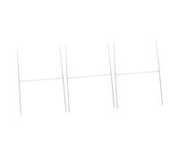 Toyvian 3pcs H Shaped Galvanized Advertising Stands Outdoor Sign Holder for Lawn Garden and Displays for Posters and Advertisements Easy Installation and Versatile Use
