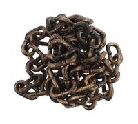 Toyvian 3pcs Halloween Plastic Chains Fake Prison Prop Lightweight Decoration for Haunted Houses Cosplay Parties and Spooky Photo Booth Accessories