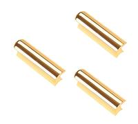 Toyvian 3pcs Hawaii Electric Guitar Bass Lap Slide Bar Stick Stainless Steel Slide Bar for Guitars Accessories for Tone Playing